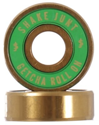 Shake Junt SJ Abec 7 Skateboard Bearings - green/gold - view large