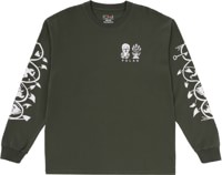 Polar Skate Co. Spiral L/S T-Shirt - dark olive