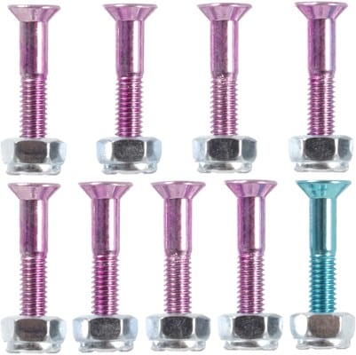 Krux Krome Phillips Skateboard Hardware - pink/blue krome - view large