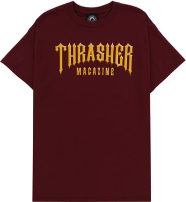 Thrasher Low Low Logo T-Shirt - maroon - view large