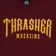 Thrasher Low Low Logo T-Shirt - maroon - front detail