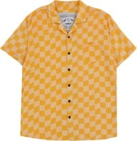 Poler Aloha S/S Shirt - wavy check yellow
