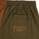 Poler Dusty Shorts - dirt/moss - reverse detail