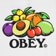 Obey Bowl Of Fruit T-Shirt - white - reverse detail