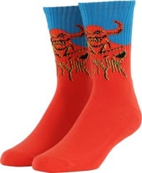 Toy Machine Hell Monster Sock - red