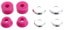 Krux World's Best Cushions Skateboard Bushings - pink (hard) - set