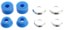 Krux World's Best Cushions Skateboard Bushings - blue (soft) - set