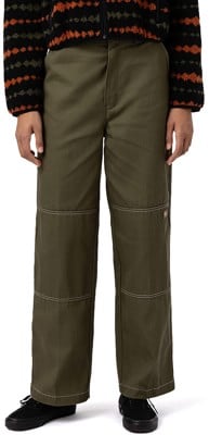 Dickies Women's Double Knee Pants - military green - view large