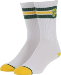 HUF Emb. Eastern Stripe Sock - white