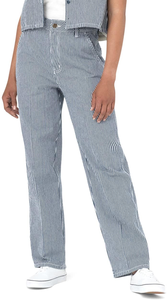 Dickies Women's Hickory Stripe Pants - airforce blue | Tactics