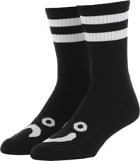 Polar Skate Co. Happy Sad Classic Sock - black/white