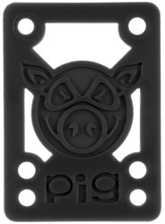 Pig Pile Skateboard Risers - black 1/2in