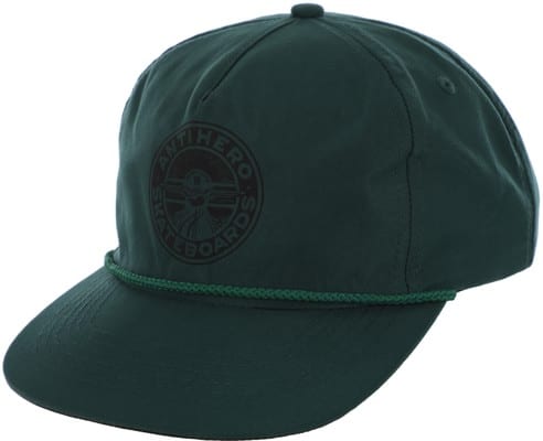 Anti-Hero Stay Ready Snapback Hat - dark green/black/black - view large
