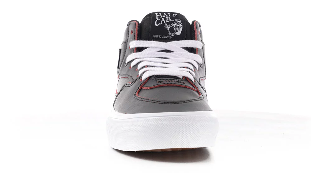 Vans half cab pro black white red online