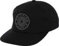 Spitfire Classic 87' Swirl Patch Snapback Hat - black/black