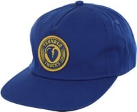 Thunder Charged Grenade Snapback Hat - blue/gold
