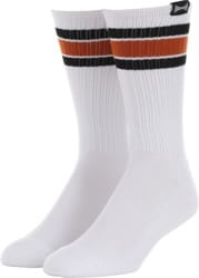 Independent Span Sock - white/black/brown