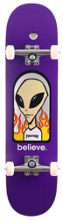 Alien Workshop Thasher Believe 7.75 Complete Skateboard - purple graphic
