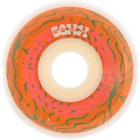 Girl Vibrations Conical Shape Skateboard Wheels - white/orange (99a)