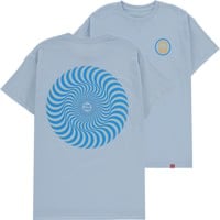 Spitfire Classic Swirl Overlay T-Shirt - light blue/blue-gold
