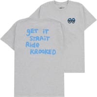 Krooked Strait Eyes T-Shirt - ash/light blue