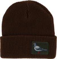 Anti-Hero Lil Pigeon Label Beanie - dark brown/olive