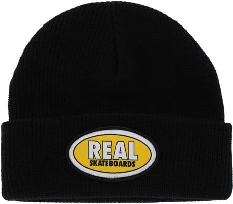 Real Oval Beanie - black/yellow - view large