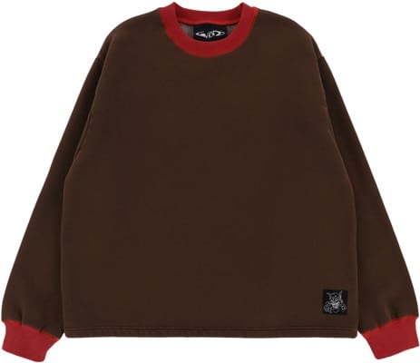 WKND Pigment Jumper Crew Sweatshirt - brown - view large