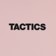 Tactics Kids Wordmark T-Shirt - pale pink - front detail