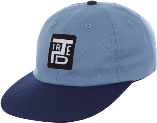 Tired Stamp 2 Tone Snapback Hat - light blue/navy - view large