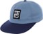 Tired Stamp 2 Tone Snapback Hat - light blue/navy