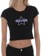 Tactics Women's Starchain Wordmark Baby T-Shirt - black