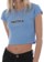 Tactics Women's Starchain Wordmark Baby T-Shirt - baby blue - alternate 2