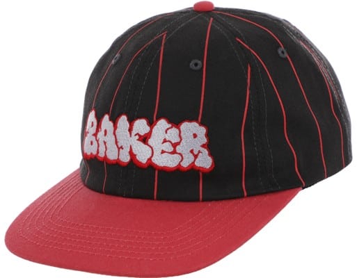 Baker Bubble Pin Snapback Hat - black/red - view large
