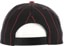 Baker Bubble Pin Snapback Hat - black/red - reverse