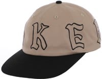 Baker Wrapped Snapback Hat - khaki/black