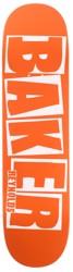 Baker Reynolds Brand Name 8.38 Skateboard Deck - orange