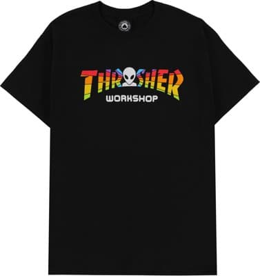 Thrasher Thrasher x AWS - Spectrum T-Shirt - black - view large