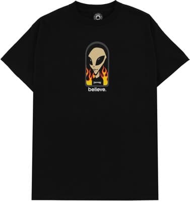 Thrasher Thrasher x AWS - Believe T-Shirt - black - view large