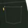 Theories Plaza Jeans - hunter green contrast - reverse detail