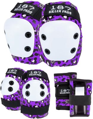 187 Killer Pads Six Pack Junior Pad Set - staab  purple leopard - view large