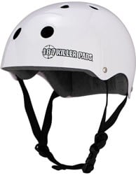 187 Killer Pads Pro Skate Sweatsaver Helmet - glossy white
