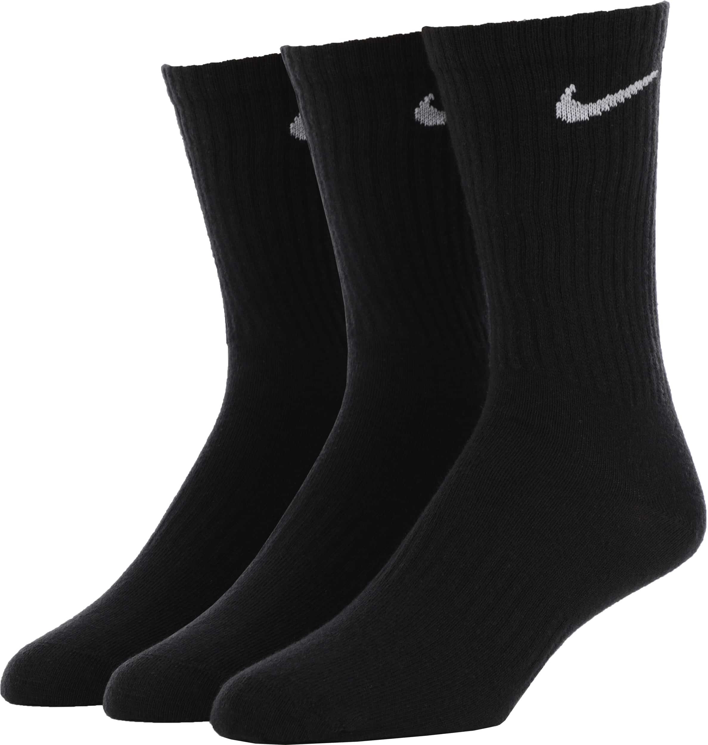 Nike SB Everyday LTWT 3-Pack Sock - black/(white) | Tactics
