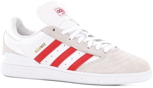 Adidas Busenitz Pro Skate Shoes - footwear white/better scarlet/gold metallic - view large