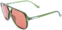 Happy Hour The Duke Sunglasses - moss green/orange lens