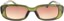 Happy Hour Oxford Sunglasses - gloss black moss fade/ amber lens - front