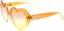 Happy Hour Heart Ons Sunglasses - candy corn
