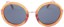 Happy Hour Squares Sunglasses - candy corn - front