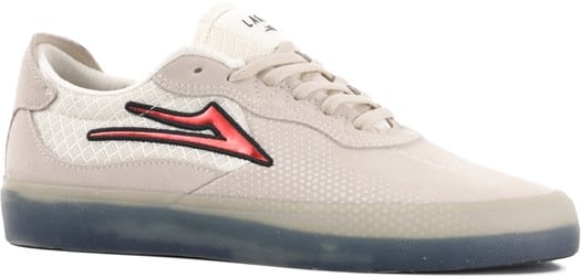Lakai Essex Skate Shoes - white/red suede - view large