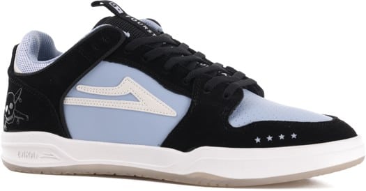 Lakai Telford Low Skate Shoes - (fourstar) light blue/black suede - view large